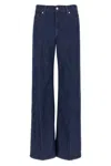 7 For All Mankind Straight-leg Jeans With Slightly Flared Hem In Blue