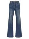 7 For All Mankind Womens Lotta Flared Stretch-denim Blend Jeans Cisco In Blue