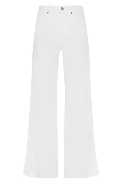 7 For All Mankind Lotta Linen Santorini In White