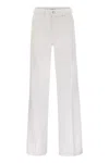 7 For All Mankind Willow High Rise Wide Leg Jeans In Linen Ostuni In White