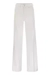 7 For All Mankind Willow High Rise Wide Leg Jeans In Linen Ostuni In White
