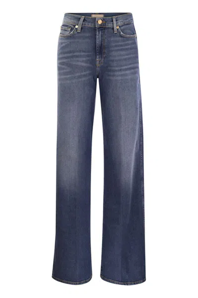 7 For All Mankind Lotta Luxe Vintage - High Waisted Jeans In Blue