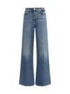 7 For All Mankind Lotta Luxe Wide Leg Jeans In Blue