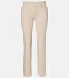 7 For All Mankind Lotta Mid-rise Wide-leg Jeans In Neutral