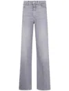 7 For All Mankind "lotta Panalu" Wide Leg Clothing In Gray