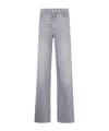7 For All Mankind High Rise Lotta Flared Leg Jeans In Panalu In Gray