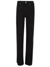 7 For All Mankind Lotta Soho Night High-rise Flared Jeans In Black