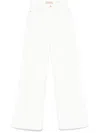 7 For All Mankind Cropped Alexa Jeans With Cut Hem White W/cut Hem In White