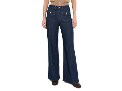 7 For All Mankind Lotta Patch Pocket Tailorless Jeans In Blue