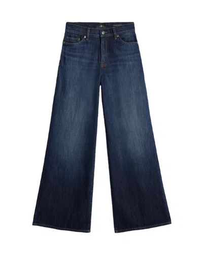 7 For All Mankind Lotta Tailorless Jeans In Blue