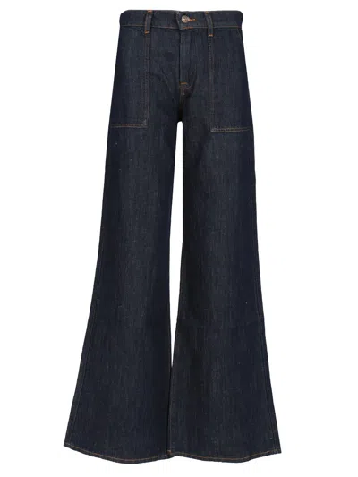 7 For All Mankind Lotta Utility Jeans In Blue