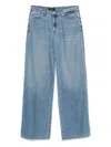 7 For All Mankind Blue Lotta Wide-leg Denim Jeans In Blue