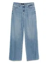 7 For All Mankind "hilo" Wide Leg Trousers In Blue