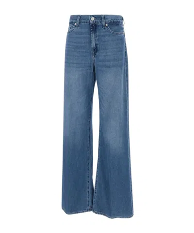 7 For All Mankind Lotta Wide-leg Jeans In Blue