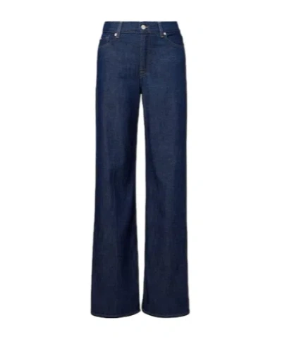 7 For All Mankind Lotta Wide-leg Jeans In Blue