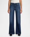 7 For All Mankind Frayed Faded Low-rise Bootcut Jeans In Cisco