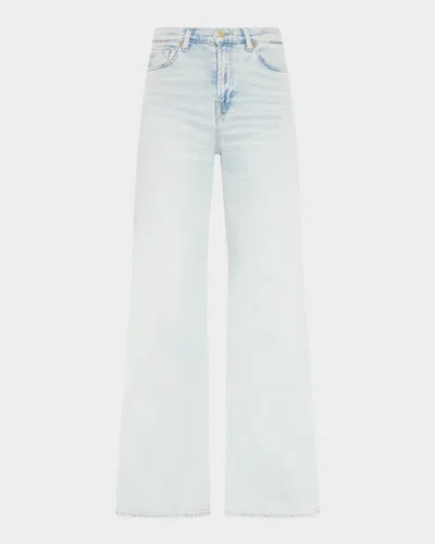 7 For All Mankind Lotta Wide-leg Jeans In Blue
