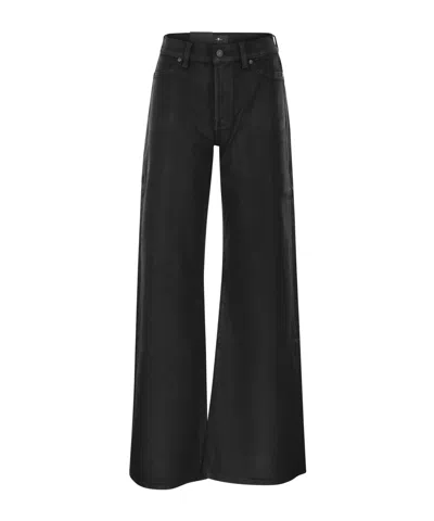 7 For All Mankind Lotta Wide-leg Jeans In White