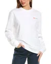 7 For All Mankind Love Sweatshirt In White