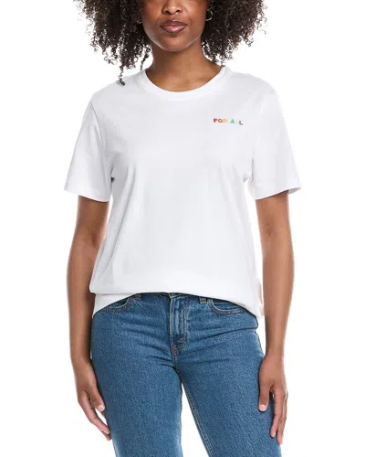 7 For All Mankind Love T-shirt In White