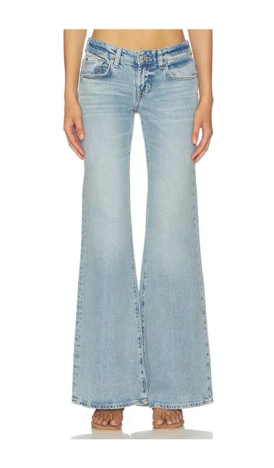 7 For All Mankind Low Flare Jean In Blue