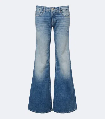 7 For All Mankind Low Flared Jeans In Blue