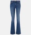 7 For All Mankind Low-rise Bootcut Jeans In Blue