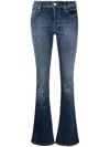 7 For All Mankind Low-rise Flared Jeans In Blue