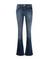 7 For All Mankind High Waisted Slim Kick With Studs Jeans In Juke Box In Blue