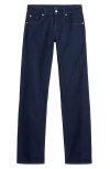 7 For All Mankind Low Rise Relaxed Straight Leg Jeans In Blue