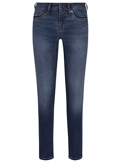 7 FOR ALL MANKIND LOW-RISE SLIM FIT JEANS