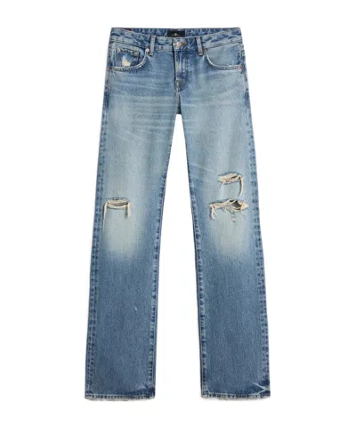 7 For All Mankind Low Straight In Blue