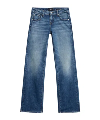 7 For All Mankind Low Straight In Blue