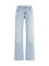 7 For All Mankind Low Straight Jeans In Blue