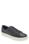 7 For All Mankind Low Top Sneaker In Leather Navy
