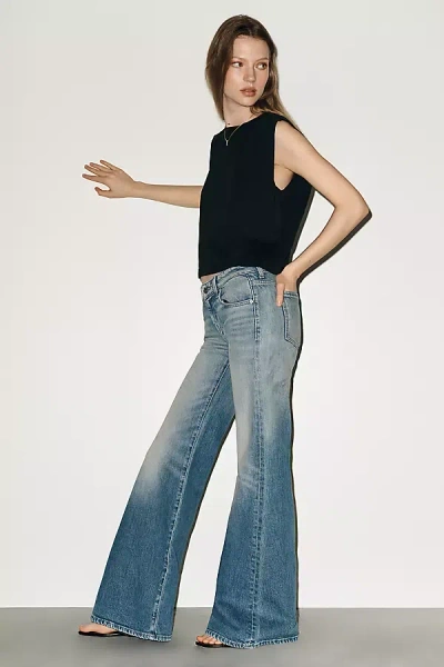 7 For All Mankind Low-rise Flare Blue Haze Jeans