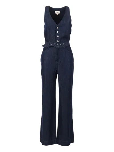 7 FOR ALL MANKIND LUSTRE BELTED JUMPSUIT