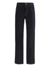 7 For All Mankind Super Rinse Straight Jeans In Black