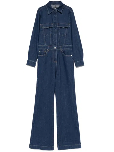7 For All Mankind Luxe Jumpsuit In Blue