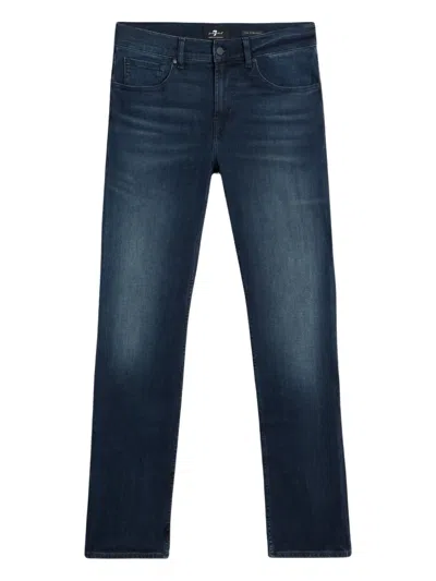 7 For All Mankind Luxe Performance Jeans In Blue
