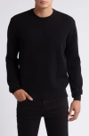 7 For All Mankind Cashmere Crewneck Sweater In Black