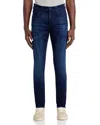 7 For All Mankind Slimmy Tapered Luxe Performance Plus Jeans In Deep Blue