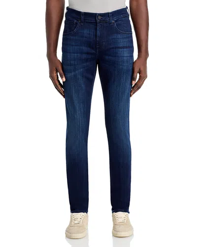 7 FOR ALL MANKIND LUXE PERFORMANCE PLUS SLIMMY TAPERED SLIM FIT JEANS IN DEEP BLUE,7T028393