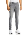 7 For All Mankind Mens Plus Grey Slimmy Tapered Performance Plus Slim-fit Jeans 36 In Gray