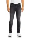 7 For All Mankind Luxe Performance Plus Slimmy Tapered Slim Fit Jeans In Washed Black