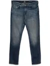 7 For All Mankind Luxe Performance Slim-tapered Jeans In Blue