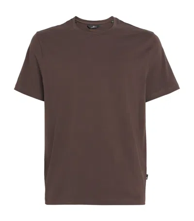 7 For All Mankind Luxe Performance T-shirt In Brown