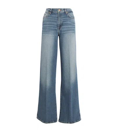 7 For All Mankind Luxe Vintage Lotta Flared Jeans In Blue