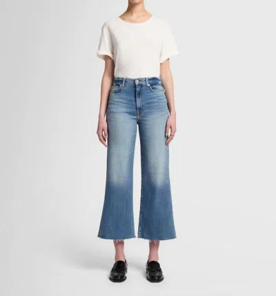 7 For All Mankind Luxe Vintage Ultra High Rise Cropped Jo Jeans In Panorama In Multi
