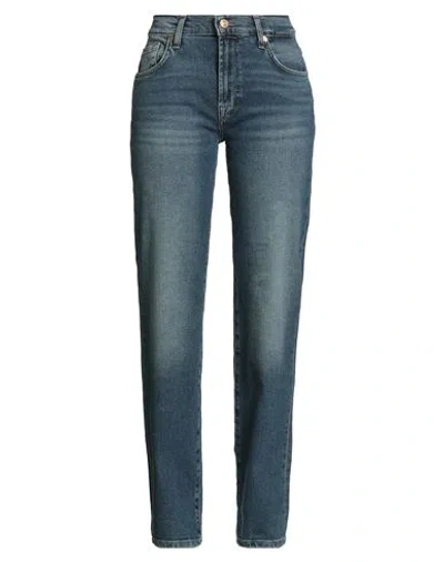7 For All Mankind Luxe Vintage Woman Jeans Blue Size 23 Cotton, Modal, Elastomultiester, Elastane